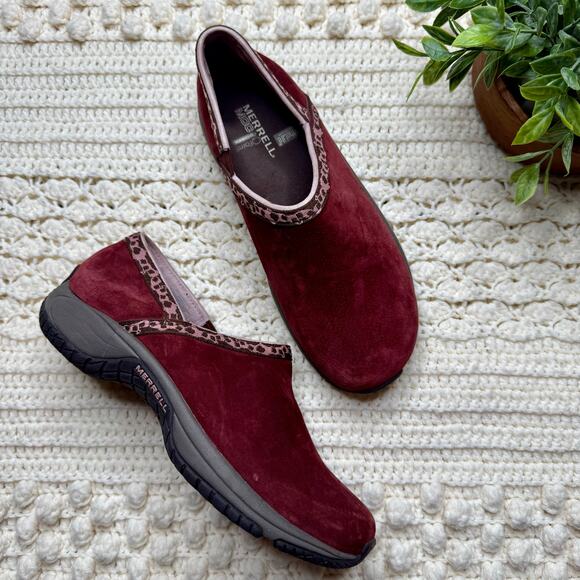 MERRELL Women's 8.5 Encore Adams Slip On Performance Shoe Raisin Suede Leather - Picture 11 of 12